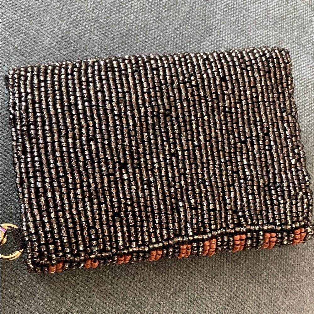 Viral Beaded Cocktail Design Clutch and Wallet Set with key chain - Picture 12 of 15